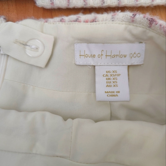 NWT House Of Harlow 1960 Twead Business Suit Skort and Jacket 2 Piece set - Picture 6 of 10